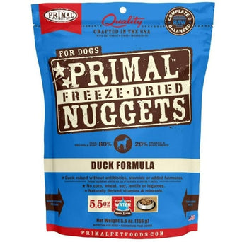 Primal Pet Foods Inc. Primal Freeze Dried Duck Nuggets for Dogs