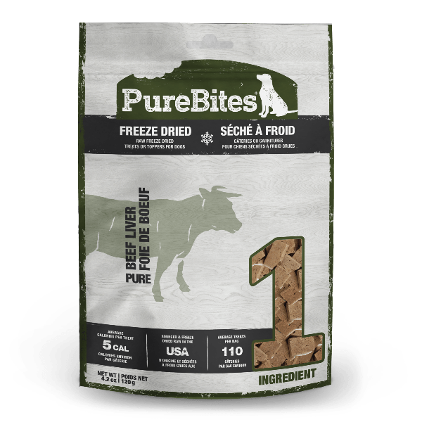 PureBites Freeze Dried Beef Liver Dog Treats
