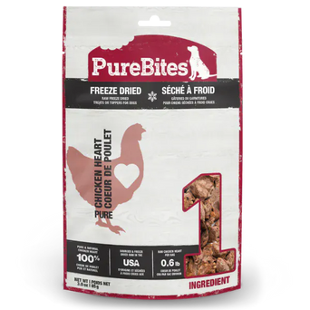 PureBites PureBites Freeze Dried Chicken Heart Dog Treats, 85g