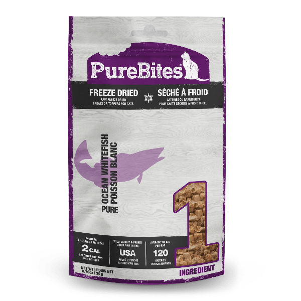 PureBites Freeze Dried Ocean Whitefish Cat Treat 20g