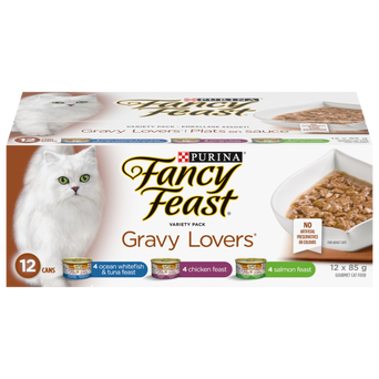 Purina Fancy Feast Gravy Lovers Canned Cat Food Variety Pack