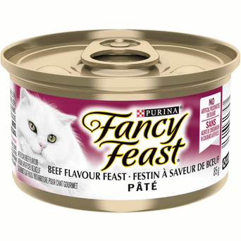 Purina Fancy Feast Pate Beef Flavour Feast Canned Cat Food