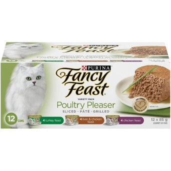 Purina Fancy Feast Poultry Pleaser Canned Cat Food Variety Pack