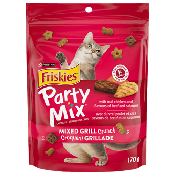 Purina Friskies Party Mix Mixed Grill Crunch Cat Treats