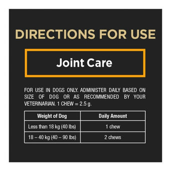 Purina Pro Plan Veterinary Supplements Joint Care: Soft Chew Supplement for Small/Medium Dogs