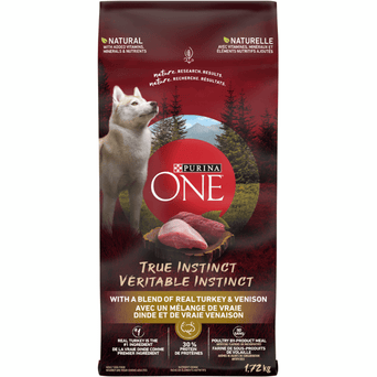Purina Purina ONE True Instinct Blend of Real Turkey & Venison Dry Dog Food, 1.72kg