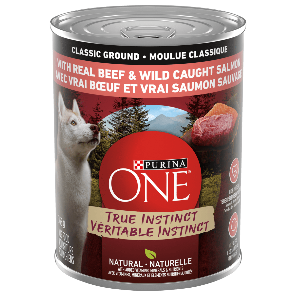 Purina ONE True Instinct with Beef Salmon Canned Dog Food