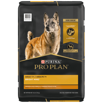 Purina Purina Pro Plan Adult 7+ Bright Mind Chicken & Rice Dry Dog Food, 16lb