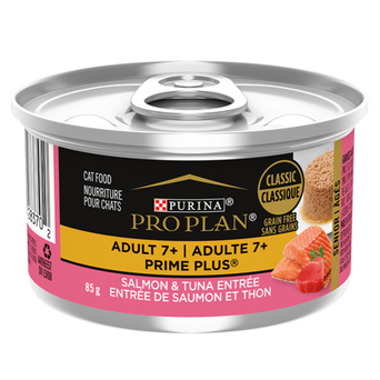Purina Purina Pro Plan Adult 7+ Prime Plus Salmon & Tuna Entree Canned Cat Food, 85g