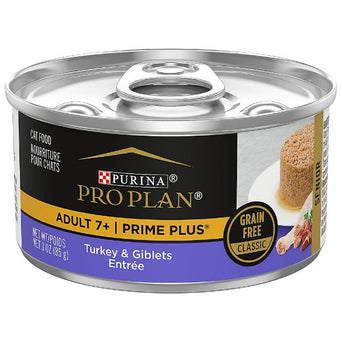 Purina Purina Pro Plan Adult 7+ Prime Plus Turkey & Giblets Entree Canned Cat Food, 85g