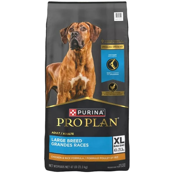Purina Purina Pro Plan Adult Large Breed Chicken & Rice Dry Dog Food, 47lb