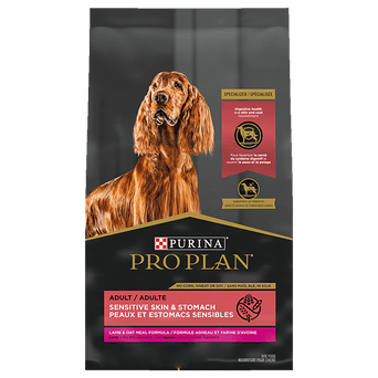 Purina Purina Pro Plan Adult Sensitive Skin & Stomach Lamb & Oat Meal Dry Dog Food, 24lb