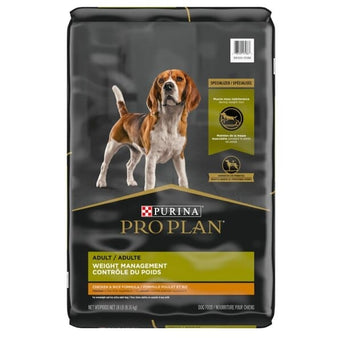 Purina Purina Pro Plan Adult Weight Management Chicken & Rice Formula Dry Dog Food, 18lb