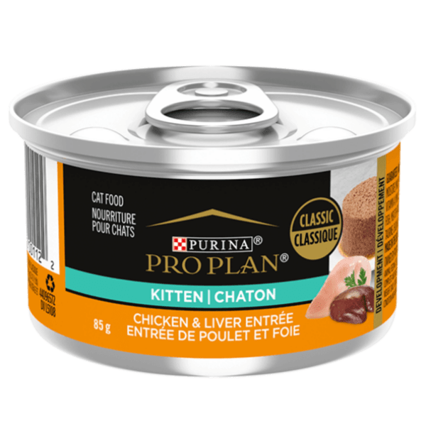 Purina Pro Plan Kitten Chicken Liver Entree Classic Canned Cat