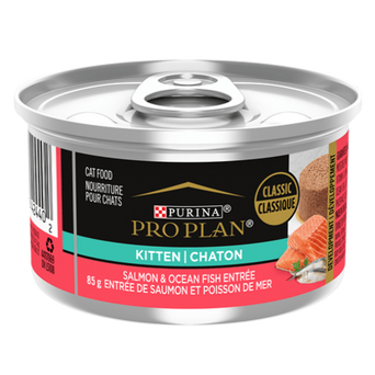 Purina Purina Pro Plan Kitten Salmon & Ocean Fish Entree Classic Canned Cat Food, 85g