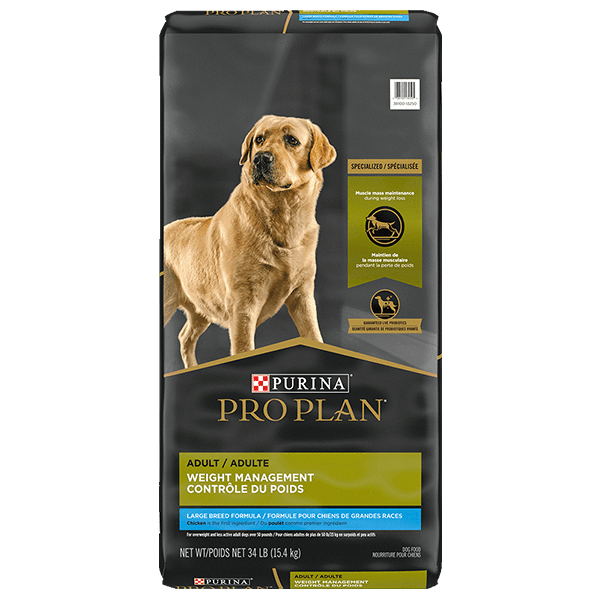 Purina Pro Plan Large Breed Adult Weight Management Chicken Rice For Petland Canada