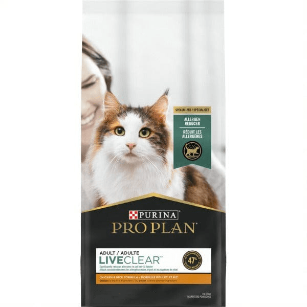 Purina Pro Plan LiveClear Allergen Reducing Chicken Rice Dry Adult Cat Food