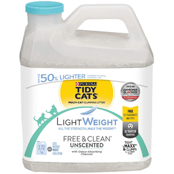 Purina Tidy Cats LightWeight Free & Clean Unscented Clumping Multi-Cat Litter