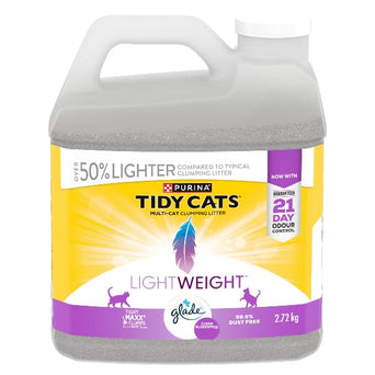 Purina Tidy Cats LightWeight with Glade Clean Blossoms Clumping Cat Litter, 2.72kg