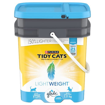 Purina Tidy Cats LightWeight with Glade Clear Springs Multi-Cat Clumping Cat Litter, 7.71kg