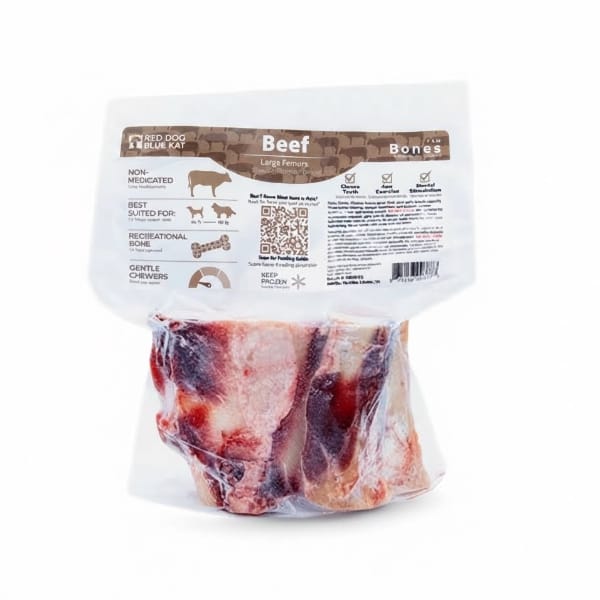 Red Dog Blue Kat Red Dog Blue Kat Beef Femurs, Large