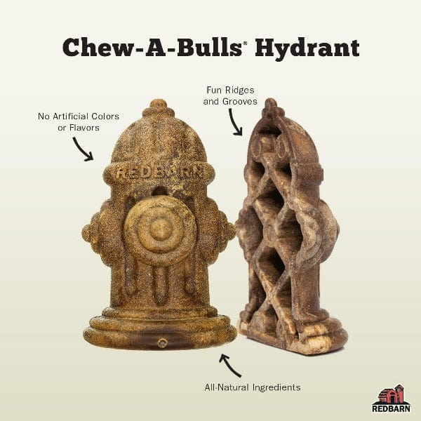 RedBarn Chew A Bulls Hydrant Dog Treat Single
