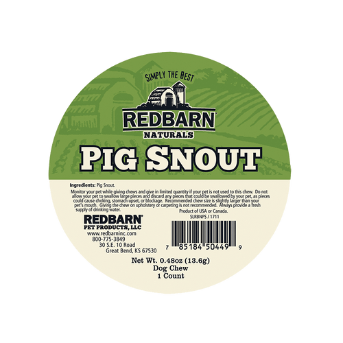 RedBarn Pet Products RedBarn Pig Snout Dog Chew