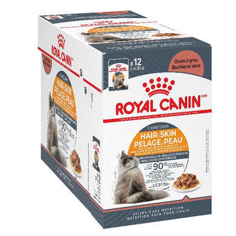 Royal Canin Royal Canin Hair & Skin Care Chunks in Gravy Adult Cat Food Pouch