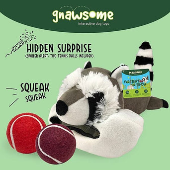 Royal Pet Inc. Gnawsome Forest Friends; Large Raccoon