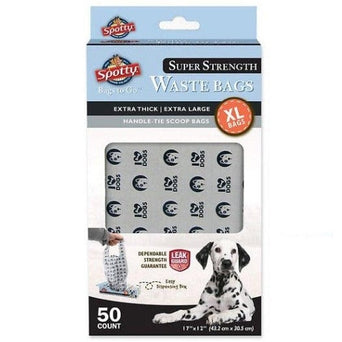 Royal Pet Inc. Spotty Bags to Go Super Strength XL Handle-Tie Waste Bags 50 Pack