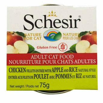 Schesir Schesir Chicken Fillets Entrée with Apple & Rice Natural Style Adult Wet Cat Food