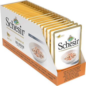 Schesir Schesir Tuna & Chicken with Shrimp Adult Wet Cat Food