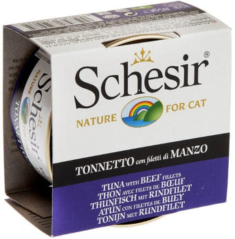 Schesir Schesir Tuna Entrée with Beef Fillets in Jelly Adult Wet Cat Food