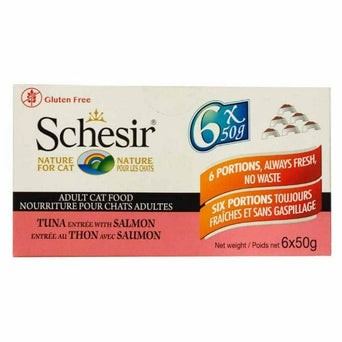 Schesir Schesir Tuna Entree with Salmon Adult Wet Cat Food Multipack