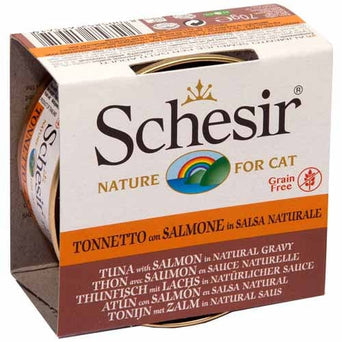 Schesir Schesir Tuna Entrée with Salmon in Natural Gravy Adult Wet Cat Food