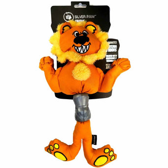 Silver Paw Crusha Lion Dog Toy