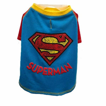 Silver Paw DC Comics Superman T-Shirt for Dogs