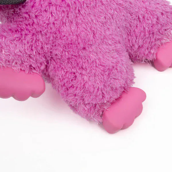 Silver Paw Silver Paw Fubeez Rubber Feet Pink Troll Dog Toy