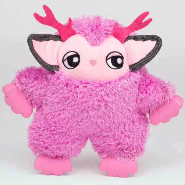 Silver Paw Silver Paw Fubeez Rubber Feet Pink Troll Dog Toy