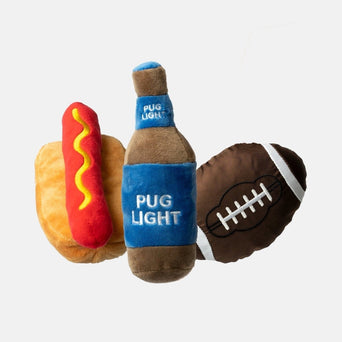 Chuckit! Silver Paw Party Night Boys Night Dog Toy Multipack