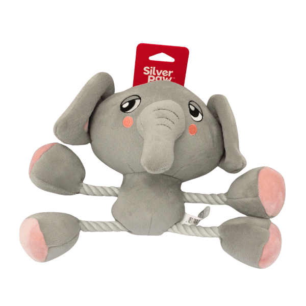 Silver Paw Silver Paw Ropez Jungle Elephant Dog Toy