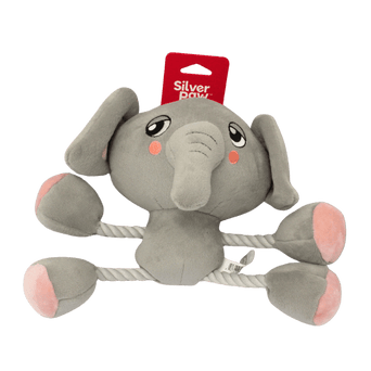 Silver Paw Silver Paw Ropez Jungle Elephant Dog Toy