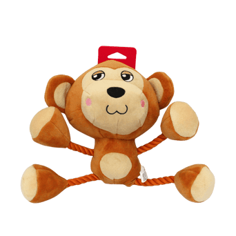Silver Paw Silver Paw Ropez Jungle Monkey Dog Toy