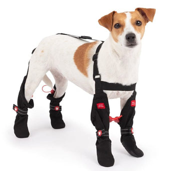 Silver Paw Silver Paw The Onyx Suspender Boots For Dogs