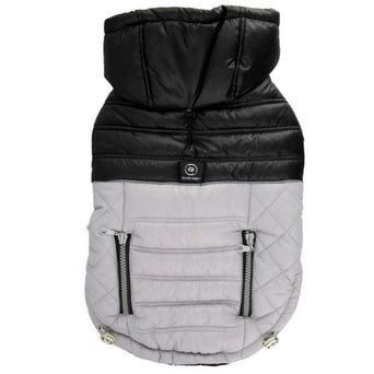 Silver Paw Silver Paw Urban Quilted Puffy Jacket Grey & Black