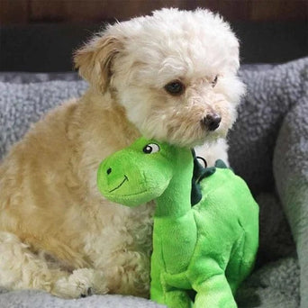Smart Pet Love tender-tuffs Little Green Dino Plush Dog Toy