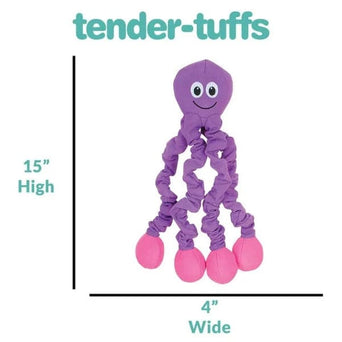 Smart Pet Love tender-tuffs Stretchy Purple Octopus Dog Toy