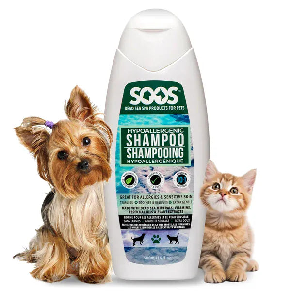 Soos Soos Pets Natural Dead Sea Hypoallergenic Pet Shampoo For Dogs & Cats