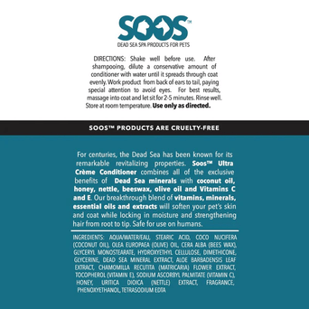 Soos Soos Pets Natural Ultra Creme Conditioner