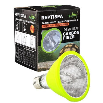 Sparkzoo Reptispa Deep Heat Carbon Fiber, Far Infrared Heat Projector Bulb